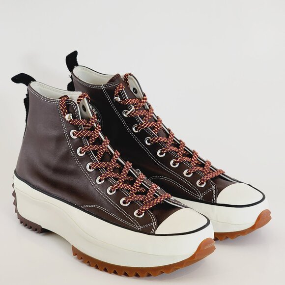 Converse Run Star Hike 'Dark Root Egret' Men's Leather Sneakers A03742C NWT - Picture 1 of 6